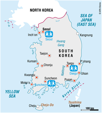 Map of korea